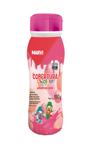 imagem de Cobertura de Sorvete Sabor Chiclete Marvi 190g