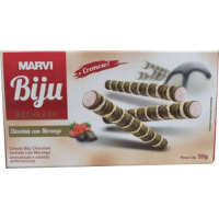 imagem de Biju Sorvete Marvi Chocolate com Morango Embalagem 50g